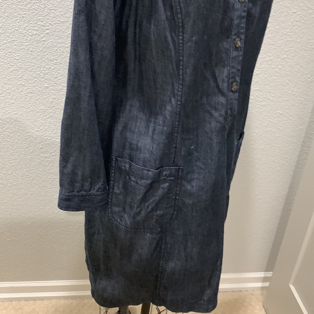 Boden princess seamed denim sheath dress with long sleeves size US 10R or UK 14R - Picture 4 of 7